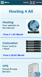 Mobile Screenshot of hosting4all.com